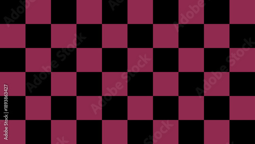市松模様柄の背景素材 赤黒 16:9サイズ ベクター