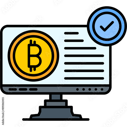 Bitcoin Accepted Icon