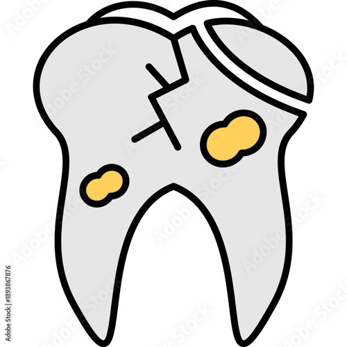 Broken Tooth Icon