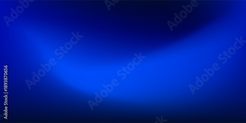 Deep blue ocean gradient wallpaper. Abstract deep dark navy underwater background. Night sky and deep water surface design. Blur sea backdrop for presentation, brochure, poster, banner. Vector