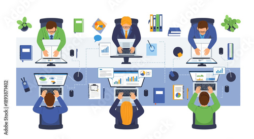 Scientists Working in Laboratory Setting Together.