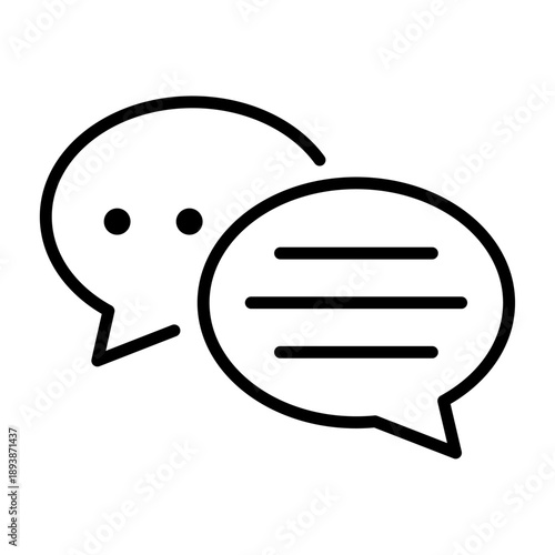 Chat Simple Vector Icon Collection 