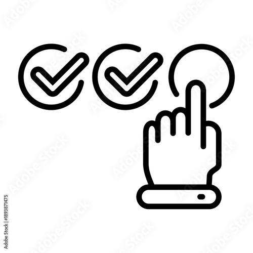 Feedback Choice Simple Vector Icon Collection 