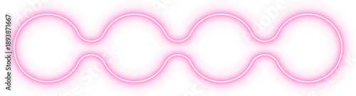 Sequence of three gradient neon circles positioned in a straight horizontal line with even spacing.