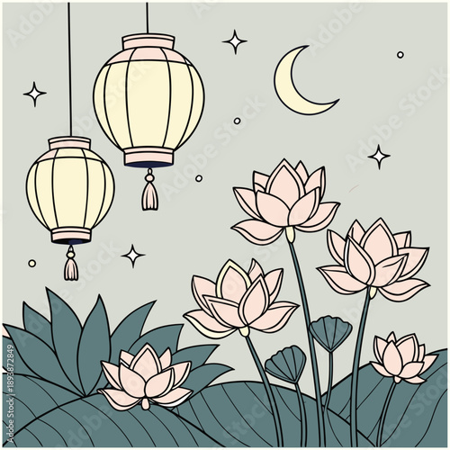 Vesak Buddha Purnima Vector