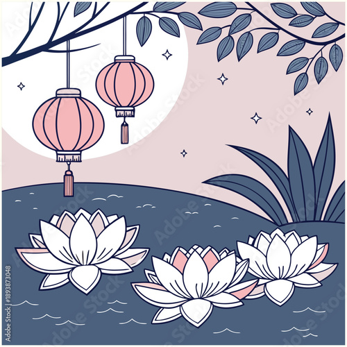 Vesak Buddha Purnima Vector