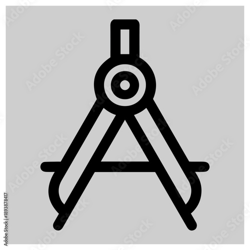 Illustrated compass isolated on white background, Vector