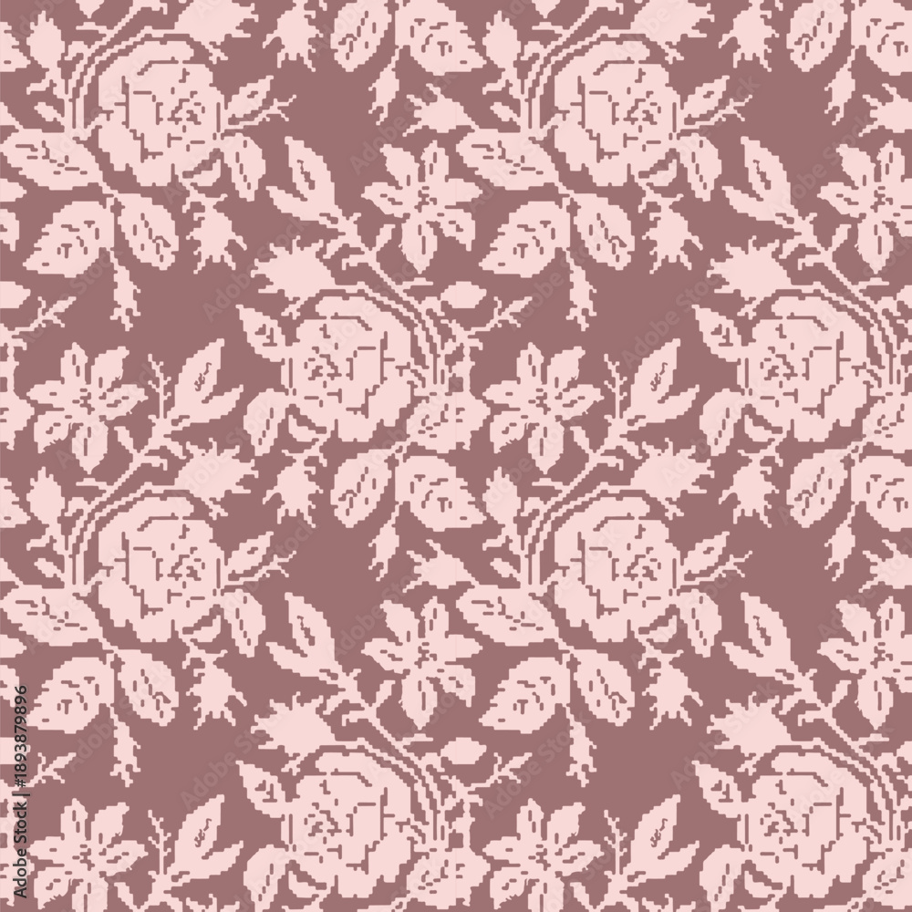 Fototapeta premium All Over Flower Vector Print