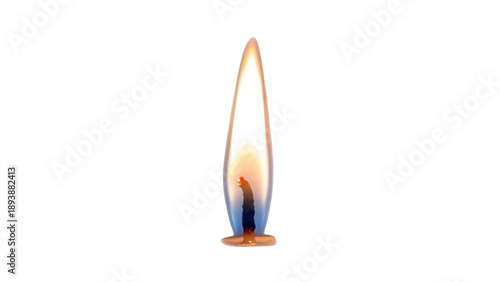Принти на полотні Isolated candle flame flickers, offering warmth and illumination in the dark, st