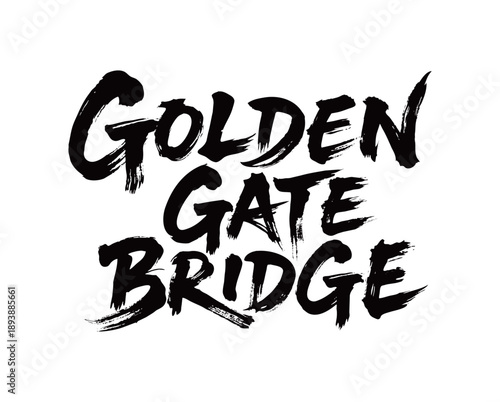 GOLDEN GATE BRIDGEHandwriting
