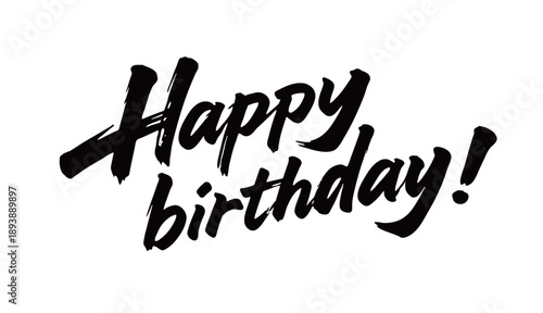 Happy birthday Handwriting
