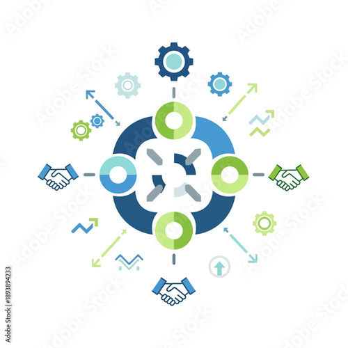 Business process management system gears.