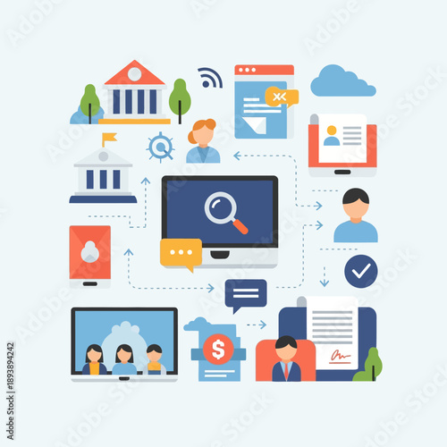 Business Technology Internet Network Concept.