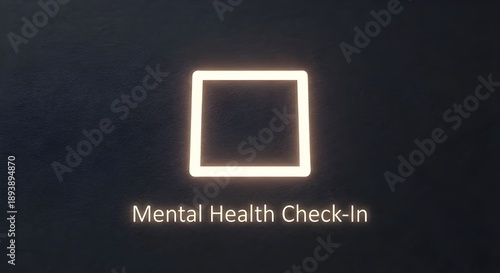Mental Health Check-In as Empty Checkbox
Description: A single unchecked box glowing softly.