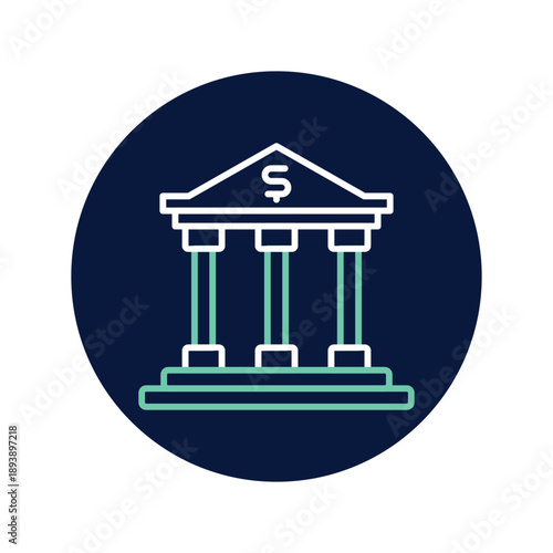 Bank  vector, pixel perfect, illustrator file 
