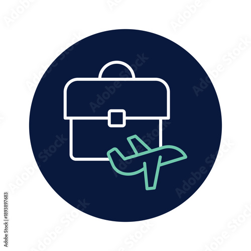 Business trip vector, pixel perfect, illustrator file 
