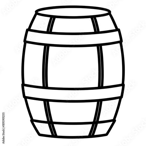 Vintage Wooden Barrel for Wine, Whiskey, or Rustic Decor Storage