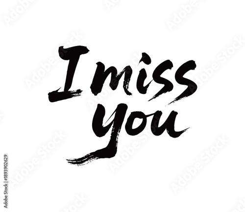 I miss you Handwriting

