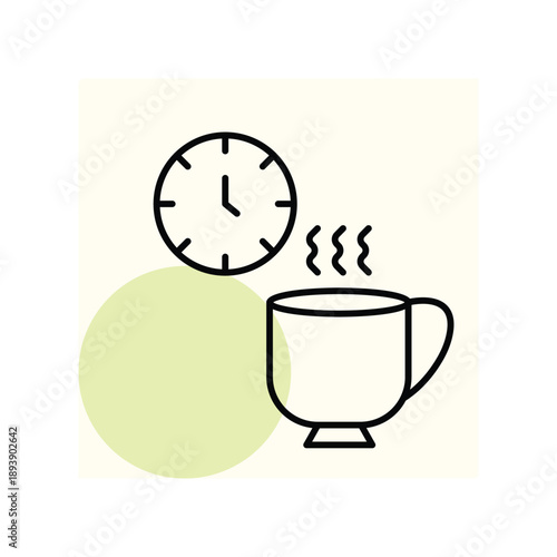 Coffee Break vector, pixel perfect, illustrator file  
