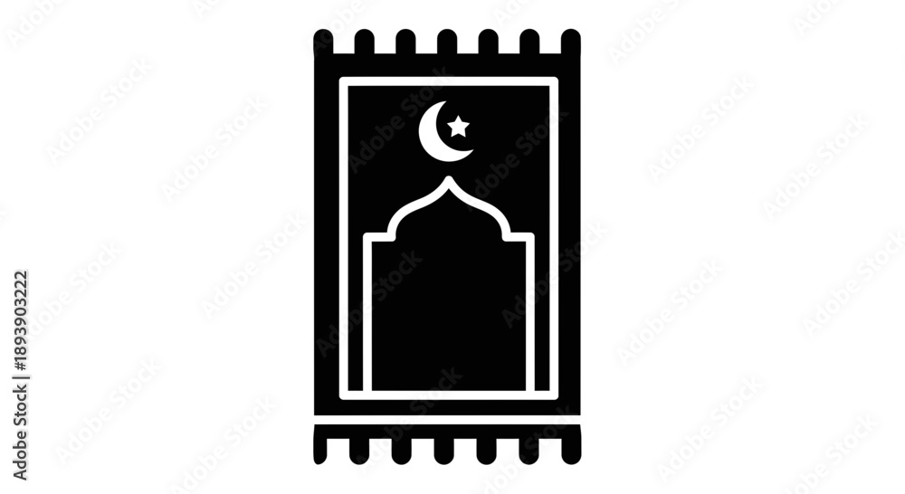 Fototapeta premium Islamic Mosque Symbol Icon Design Element.
