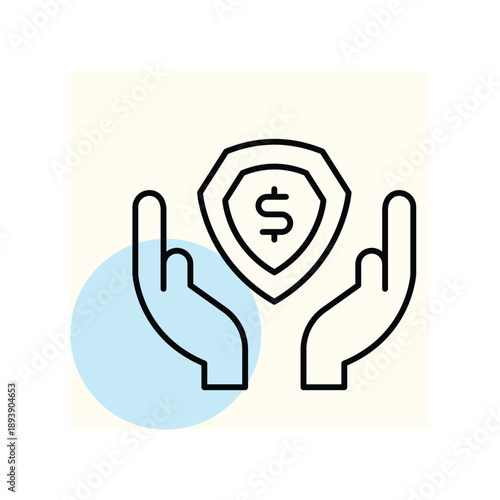 Money Insurance vector, pixel perfect, illustrator file  
