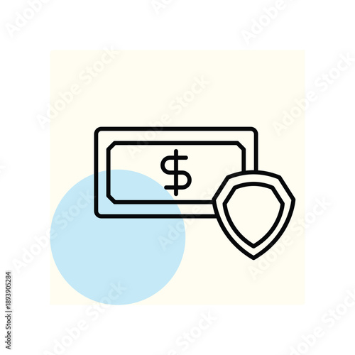 Secure Money vector, pixel perfect, illustrator file 
