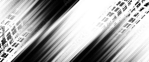 Auto tire tread grunge element. Car and motorcycle tire pattern, wheel tyre tread track. Black tyre print.