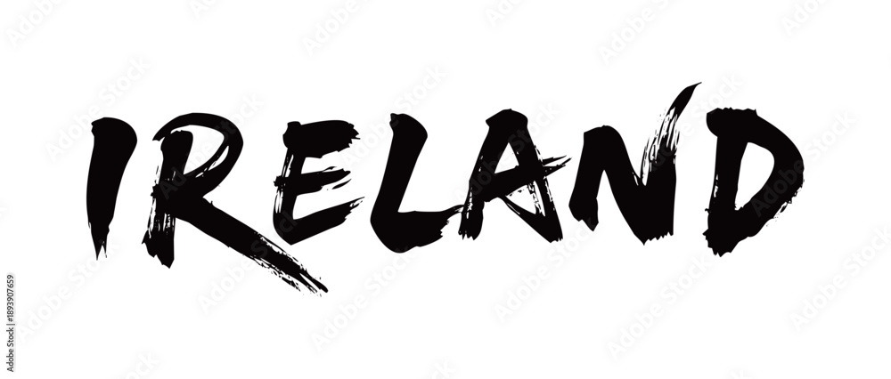 Naklejka premium IRELAND Handwriting