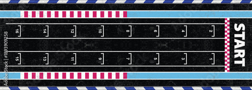 Empty highway asphalt road texture, Ariel View Road, Empty highway black asphalt road with dividing lines, Top view, Vector Illustration, clear dividing lane lines on a smooth dark road surface