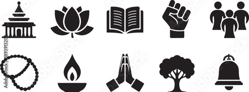 Spiritual Symbols Collection for Culture and Religion