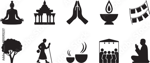 Spiritual Symbols Collection for Culture and Religion