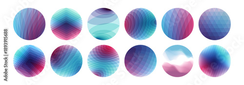 Set of translucent colored spheres. Abstract geometric design. 3D vector illustration for brochure, poster, cover, card, presentation, flyer or banner.