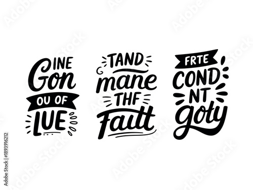 A motivational poster with three inspirational quotes about being strong and confident