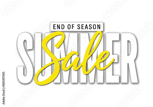 Summer Sale. End of Season. Discount. Retail. Promotion.