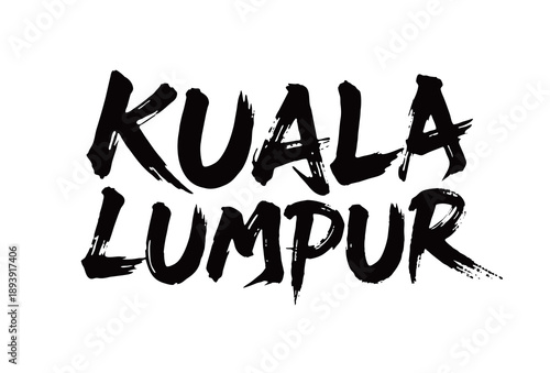 Canvas Print KUALA LUMPUR Handwriting