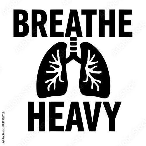 Breathing heavy lungs difficulty respiratory health vector illustration flat design
