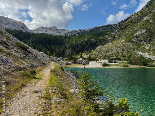 Photography Krn lake in the mountains