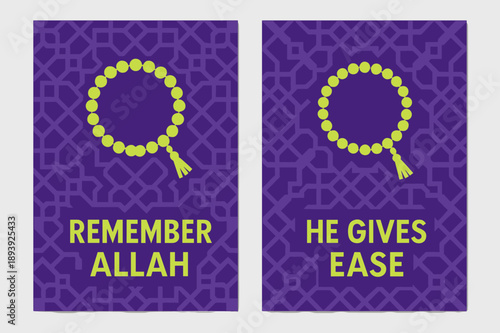 Geometric Remembrance Banners. Remembrance & Ease. Two vertical A6 banners with safe margins, centered composition, no elements touching edges, geometric,