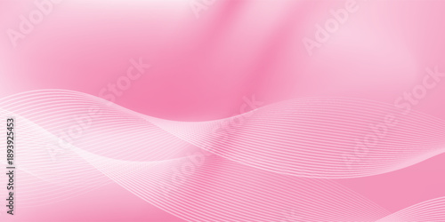 Abstract Pink Gradient Wave Background with Soft Flowing Lines. Modern concept for graphic design, background, web design, poster, banner, book, slideshow.