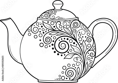 Ornate black and white vintage circular frame with intricate baroque scrollwork and elegant floral engraving isolated on white background for classic luxury certificate design