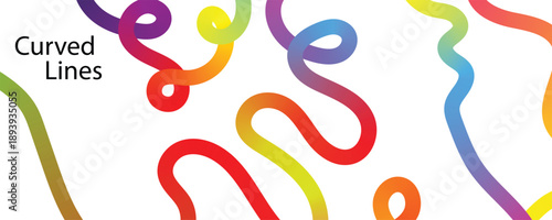 Colorful gradient line. vector illustration of a colorful background. Abstract Color Lines Pattern