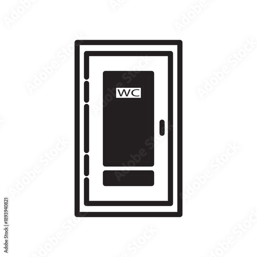 Public toilet regulation dualtone icons. Public restroom regulation dualtone icons