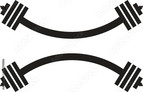 World hearth Day Single Icon Vector Dumble Heart Illustration