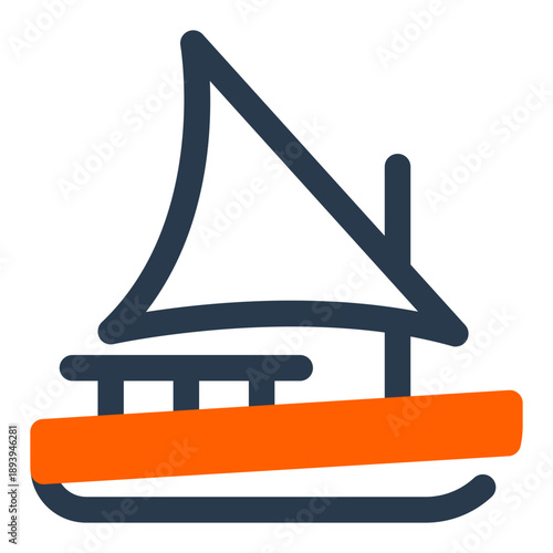 Felucca traditional sailboat on Nile River