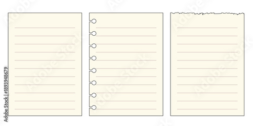 シンプルなメモ用紙【アウトラインあり】