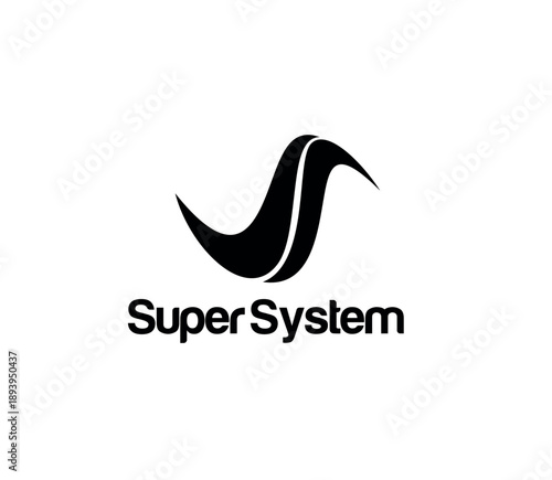 Branding Identity Corporate Super System Logo Design Template.