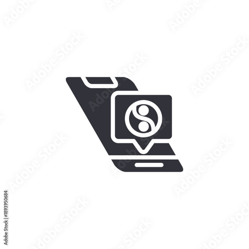 Brochure or booklet with lotus logo icon representing spa service catalog, wellness package information, and promotional material.