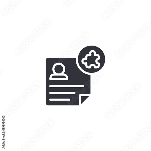 Identification badge with cloud icon symbolizing online profile verification, digital credentials, and account security.