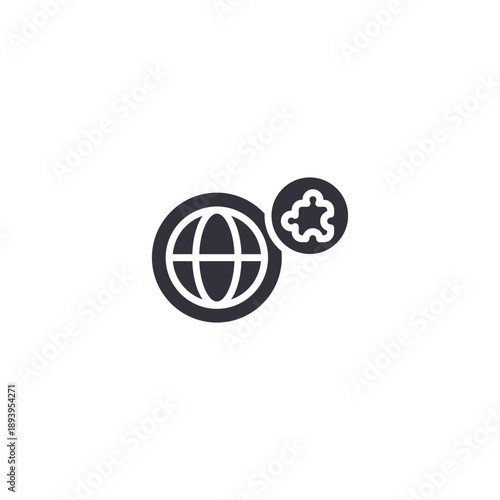 Globe with cloud icon symbolizing worldwide internet connectivity, global hosting services, and international web platforms.