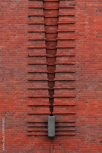 Wallpaper Mural School of Amsterdam Architecture Building Facade Detail with Red Brick Decoration in Amsterdam, Netherlands Torontodigital.ca